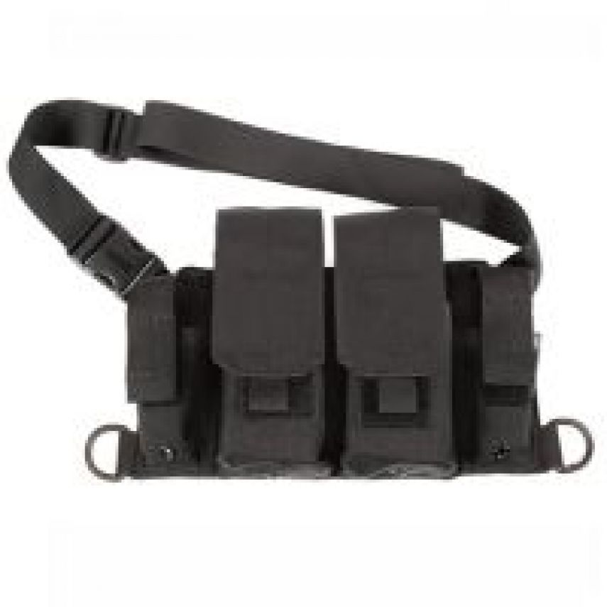 *CLEARANCE* RIFLE BANDOLEER - BLACK.